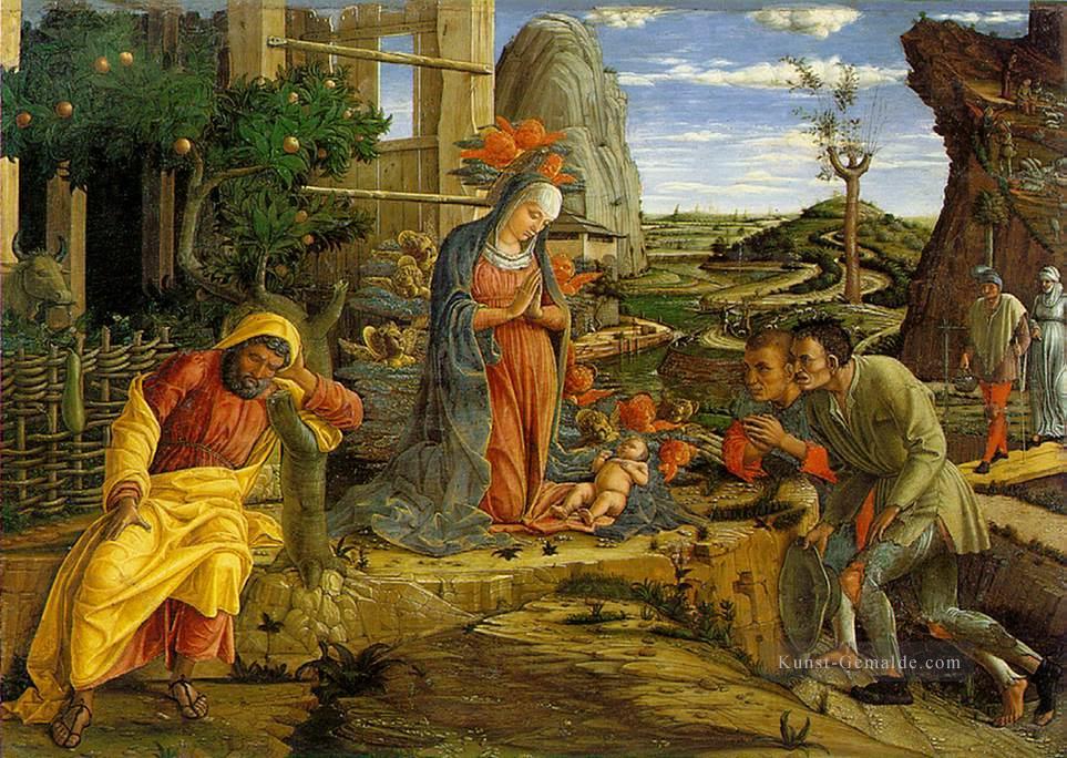 Anbetung des Schäfer Renaissance Maler Andrea Mantegna Ölgemälde
